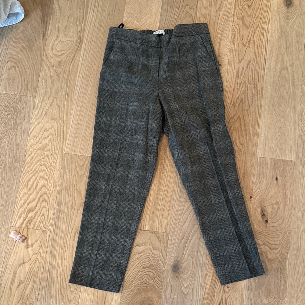 Babaton Charcoal Plaid Men's Dress Pants